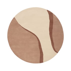 Tapis rond en laine – Vienna Rose - sfeer