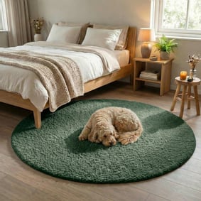 Tapis Rond Fluffy – Bobby Vert