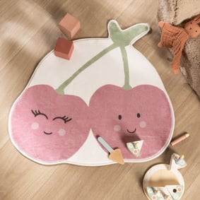 Tapis pour enfants lavable – Berry Cerise Rouge