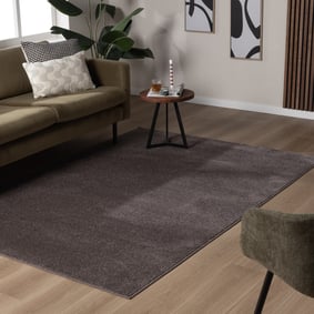 Tapis à poils courts - Essenza Gris Foncé