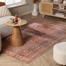 Tapis oriental – Liva Médaillon Terracotta