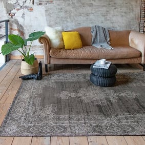 Tapis vintage - Dreams Anthracite/Marron