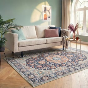 Tapis vintage - Imagine Medallion Bleu
