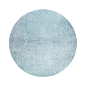 Tapis rond lavable - Clean Bleu Clair - product