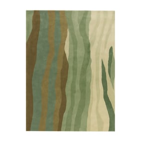 Tapis en laine – Liora Vert - sfeer