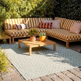 Tapis d'extérieur - Summer Retro Menthe