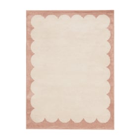 Tapis lavable – Myrre Rose/Blanc - sfeer