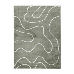 Tapis lavable – Myrre Swirl Vert - sfeer