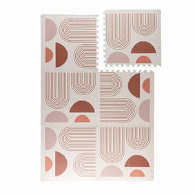 Tapis Puzzle en Mousse – Alfie Arches Crème/Multicolore - sfeer
