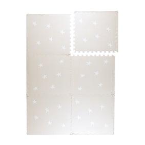 Tapis Puzzle en Mousse – Alfie Stars Gris/Beige - sfeer