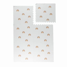 Tapis Puzzle en Mousse – Alfie Rainbow Blanc - sfeer