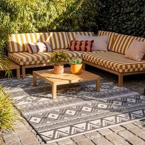 Tapis d'extérieur - Summer Beyond Gris - sfeer
