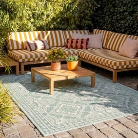 Tapis d'extérieur - Summer Oriental Vert