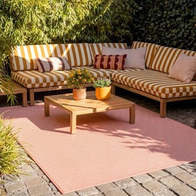 Tapis d'extérieur - Summer Tile Rose