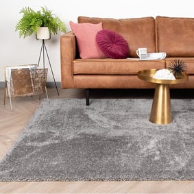 Tapis à poils longs - Glazy Gris Clair