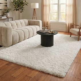 Tapis shaggy - Blaze Blanc