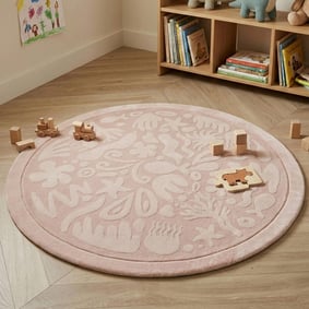 Tapis de jeu rond lavable - Flo Rose