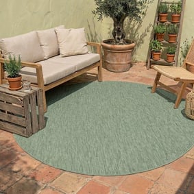 Tapis d'extérieur rond - Costa Vert