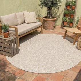 Tapis d'extérieur rond - Costa Sable