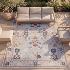 Tapis d'intérieur et d'extérieur - Bloom Oriental Multicolore