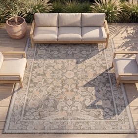 Tapis d'intérieur et d'extérieur - Bloom Oriental Taupe