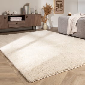 Tapis à poils longs – Wish Crème