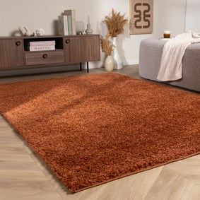 Tapis à poils longs – Wish Terracotta