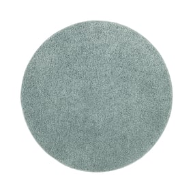 Tapis rond à poils longs – Wish Bleu/Vert - sfeer