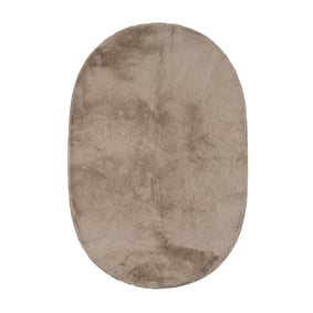 Tapis ovale à poils ras - Cozy Taupe - sfeer
