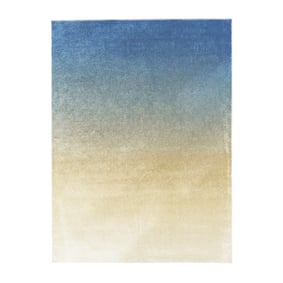 Tapis abstrait – Mellow Bleu/Jaune - sfeer