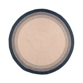 Tapis d'intérieur et d'extérieur rond - Florence Noir - sfeer