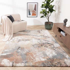 Tapis abstrait - Xavier Brush Gris/Multicolore