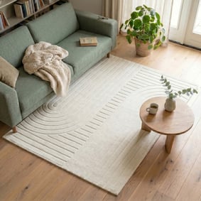 Tapis scandinave - Charm Arches Blanc