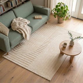 Tapis scandinave - Charm Arches Beige