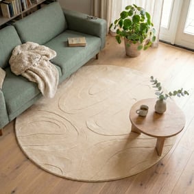 Tapis scandinave - Charm Shapes Beige
