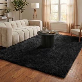 Tapis shaggy - Blaze Noir