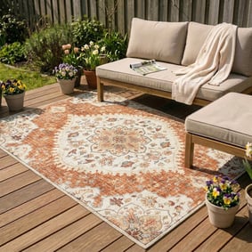 Tapis d'extérieur vintage - Santo Mandala Terra