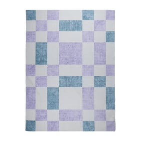 Tapis d'intérieur et d'extérieur rétro - Pop Cubes Lilas - sfeer