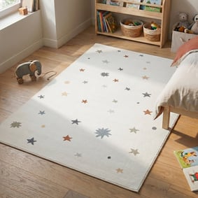 Tapis lavable pour enfant - Ravi Stars Multicolore