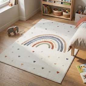 Tapis lavable pour enfant - Ravi Rainbow Multicolore