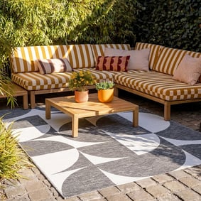 Tapis d'extérieur - Summer Shapes Gris