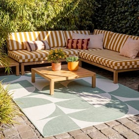 Tapis d'extérieur - Summer Shapes Vert