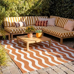 Tapis d'extérieur - Summer Waves Terracotta