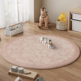 Tapis de jeu rond lavable - Flo Rose