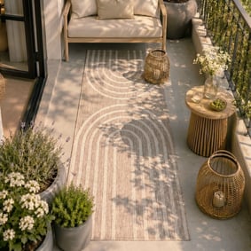 Tapis de balcon - Sierra Arches Beige/Crème