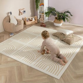 Tapis puzzle en mousse - Alfie XL Grid Beige