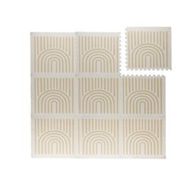 Tapis puzzle en mousse - Alfie XL Grid Beige - sfeer