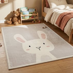Tapis lavable pour enfant - Simba Bunny Blanc