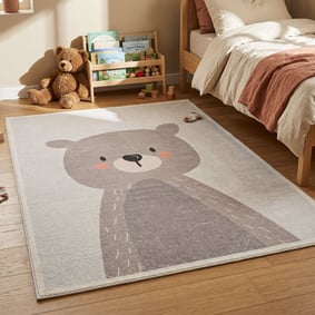 Tapis lavable pour enfant - Simba Bear Beige
