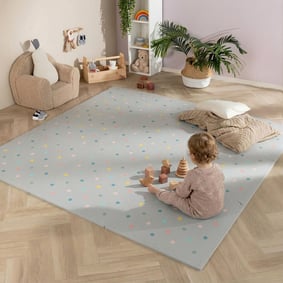 Tapis puzzle en mousse - Alfie XL Dots Gris Clair
